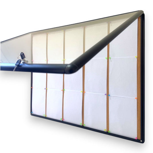 Notice board Cabinets 15xA4 Indoor Black Cork Board
