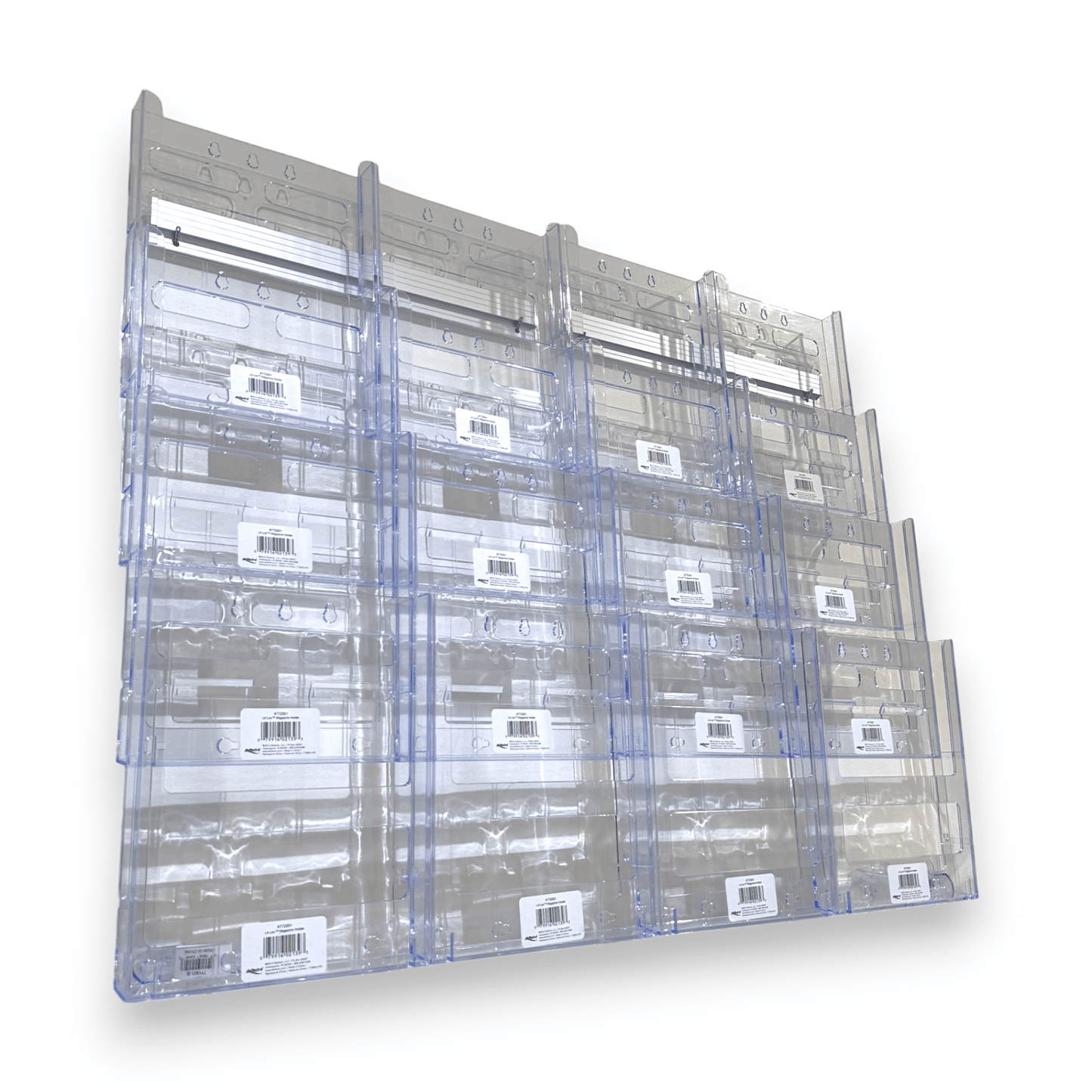 16xA4 Wall Mount Brochure Holders Lit Loc