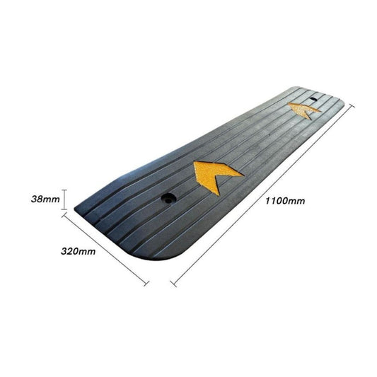 Rubber Threshold Ramp 38mm High
