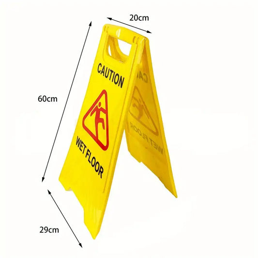 Wet Floor Sign – Caution Safety Warning Board, Double-Sided, 60cm