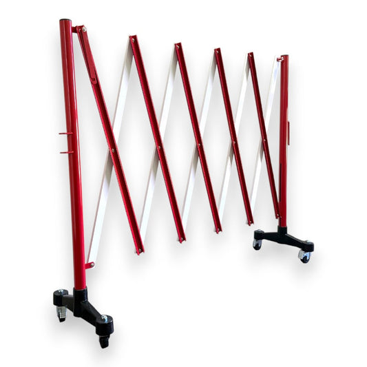 3m Expandable Safety Barrier – Red & White, Heavy-Duty Steel, Retractable Design