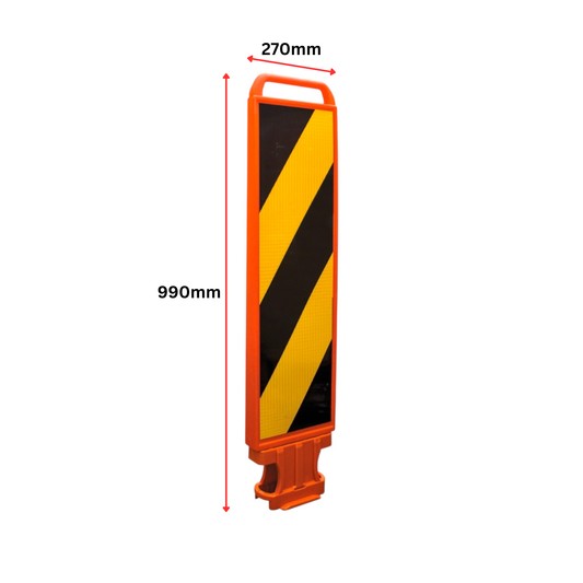 Traffic Lane Separator Hazard Panel - Double Sided High Visibility