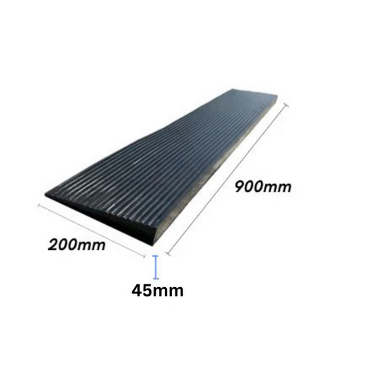 Rubber Threshold Ramp 45mm – Non-Slip Surface, Access Ramp for Smooth Transitions