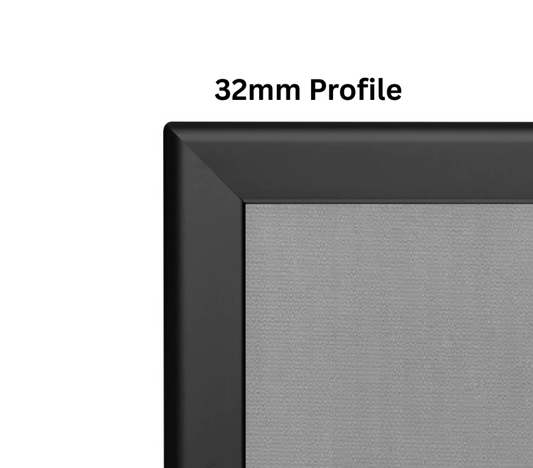 A0 Heavy Duty Snap Frames 32mm Black