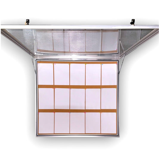 Enclosed Cork Notice Board Weather Resistant Fits 15xA4 Papers