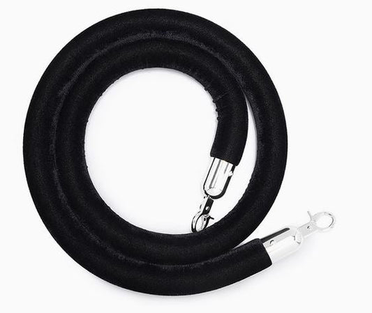 Velvet Crowd Barrier Rope - Silver Hook