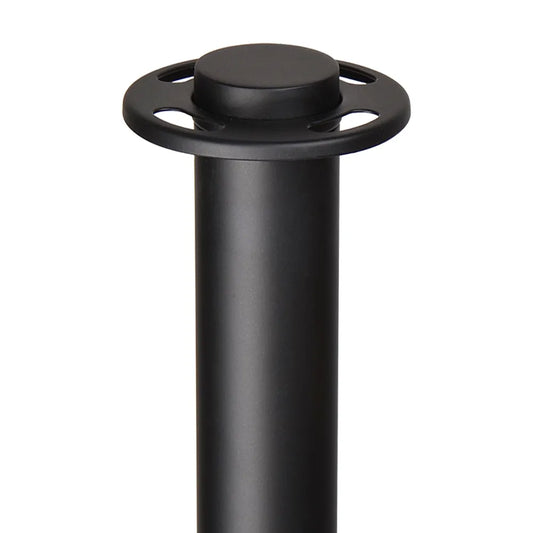 Black Stanchions Crowd Control Set of 3 Posts + 2 White Ropes