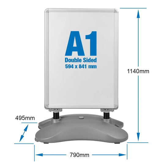 A1 Pavement Sign Outdoor Poster Stand