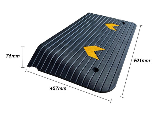 Doorway Rubber Threshold Ramp 76mm High