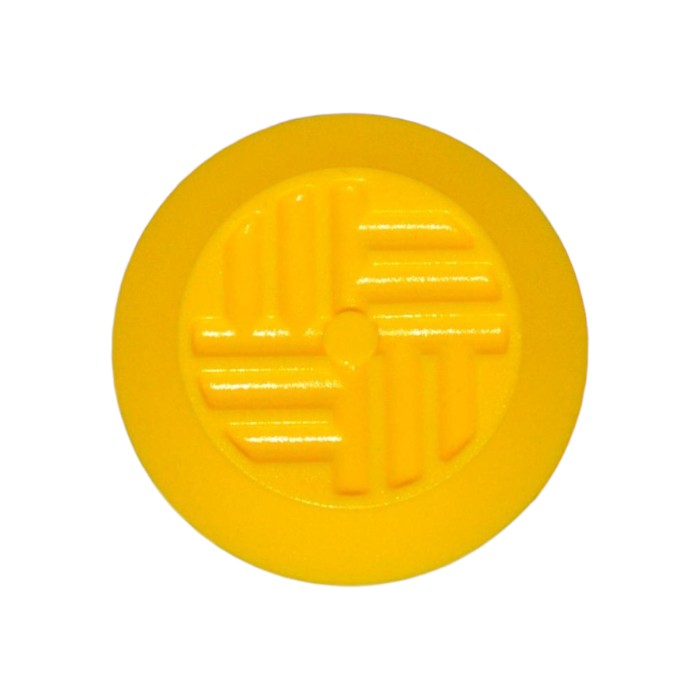 Plastic Tactile Indicator – Yellow, 35mm