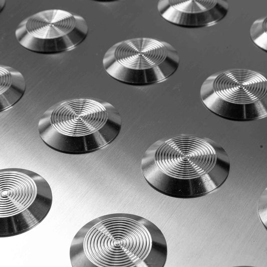 Tactile Indicator Plate – Stainless Steel 300x300mm, P5 Slip Rated