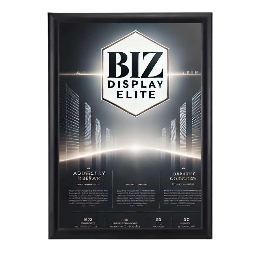 A0 Snap Lock Frame Black 25mm Profiles Wall mount