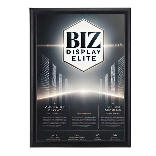 A0 Snap Lock Frame Black 25mm Profiles Wall mount