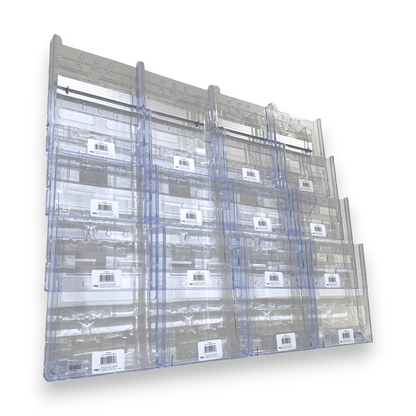 16xA4 Wall Mount Brochure Holders Lit Loc