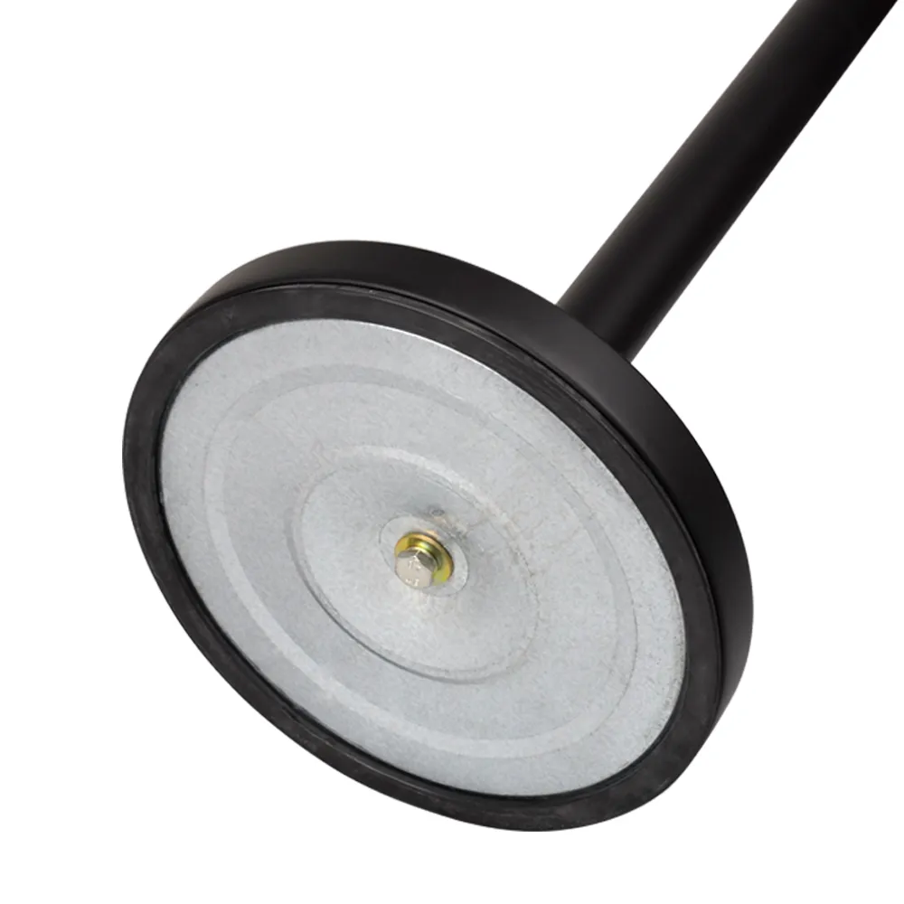 Retractable Belt Barrier Bollard Matte Black with Black Belt
