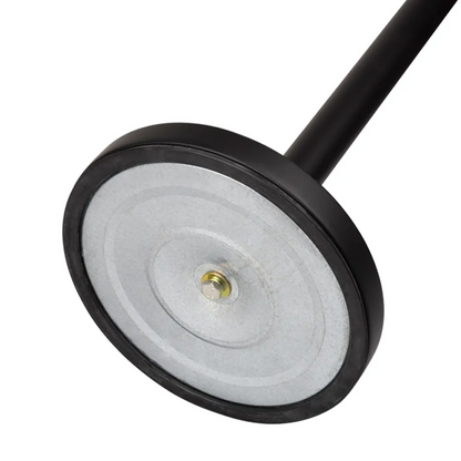 Retractable Belt Barrier Bollard Matte Black with Black Belt