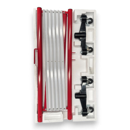 3m Expandable Safety Barrier – Red & White, Heavy-Duty Steel, Retractable Design