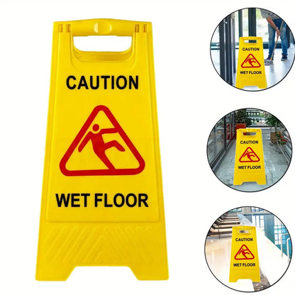 Wet Floor Sign – Caution Safety Warning Board, Double-Sided, 60cm