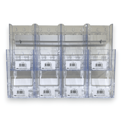 8xDL Wall Mount Brochure Holders Lit Loc
