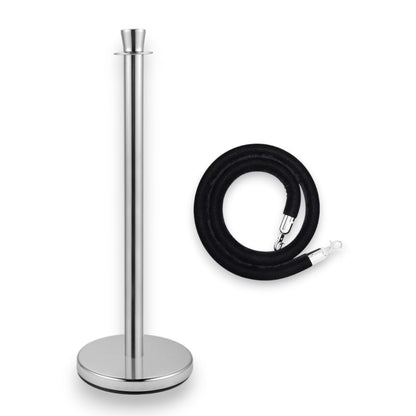 Stanchions Silver Rope Queue Barrier