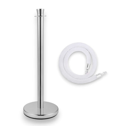 Stanchions Silver Rope Queue Barrier