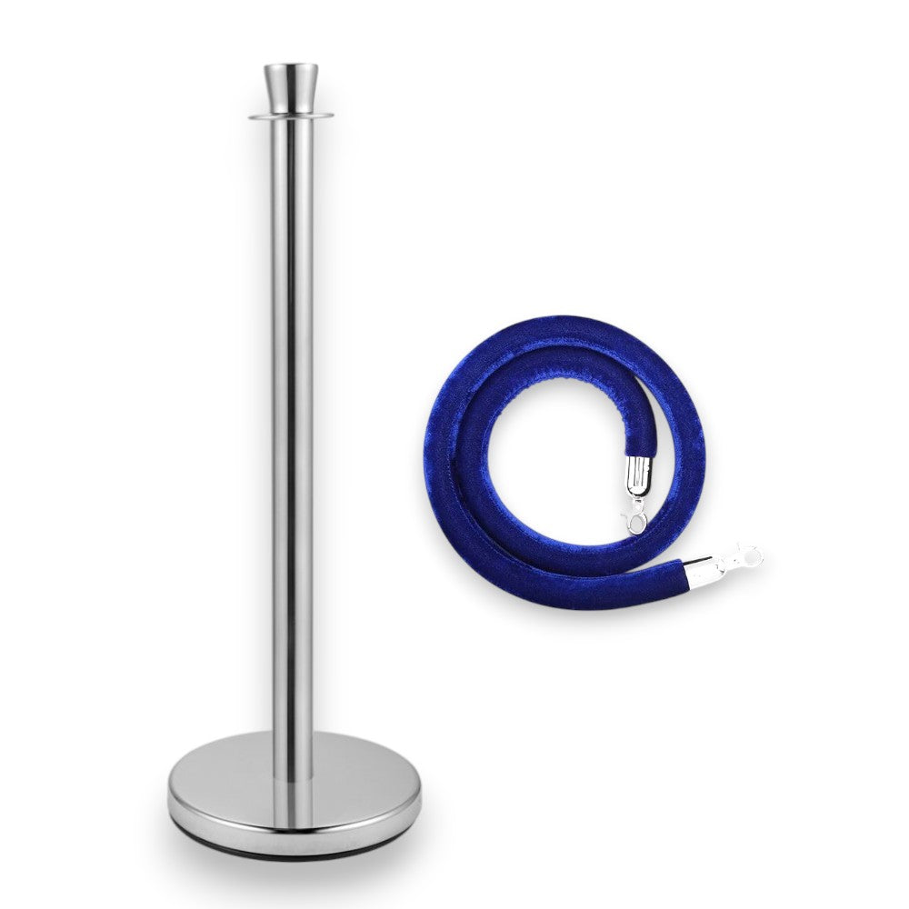 Stanchions Silver Rope Queue Barrier