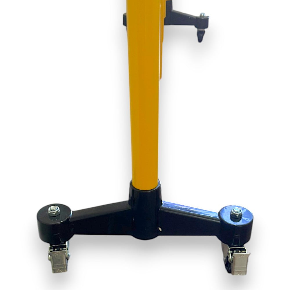 3m Expandable Safety Barrier – Durable Steel, High-Visibility Black & Yellow