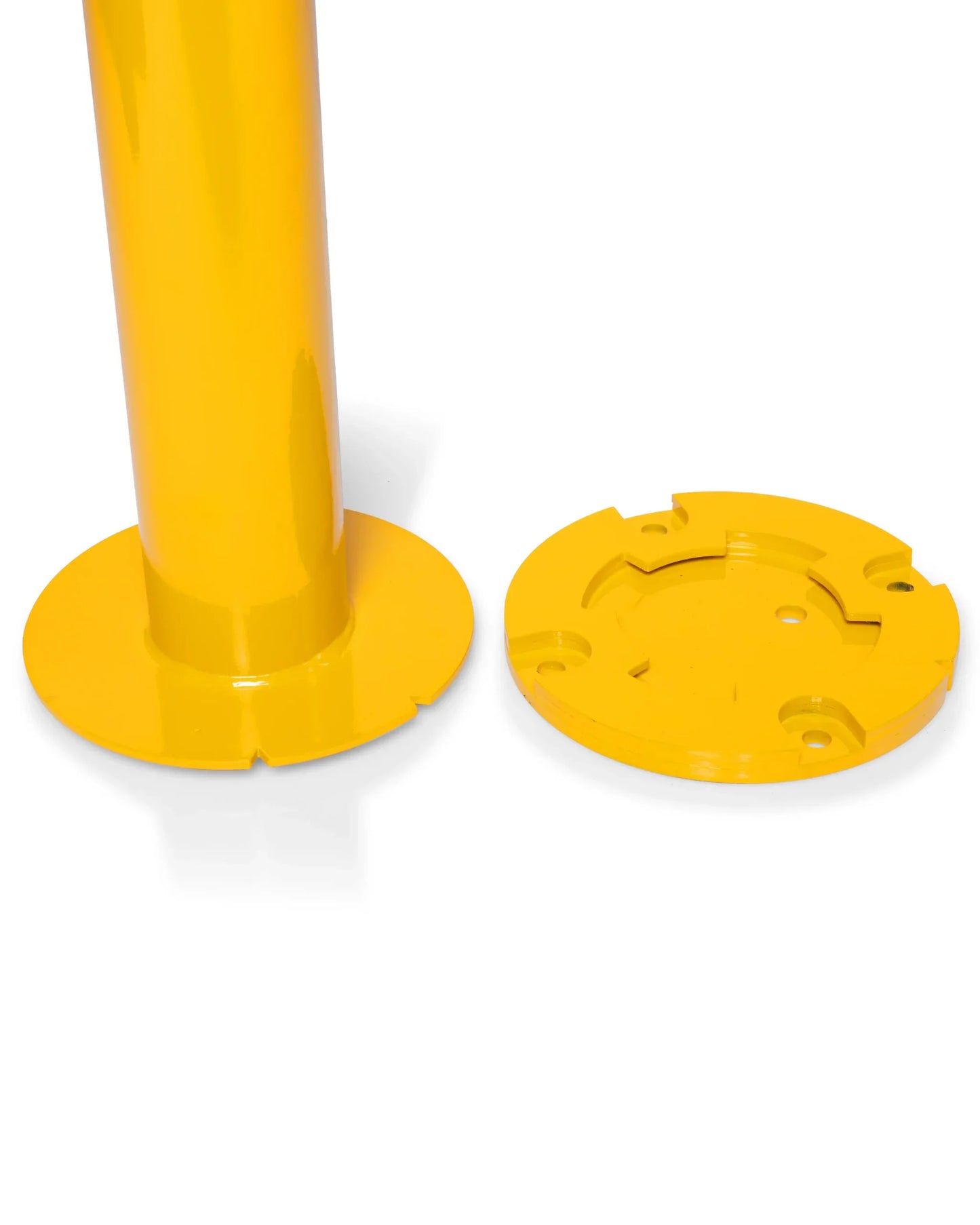 90mm Key Lock Surface Mount Removable Bollard – 1020mm Yellow Steel Bollard