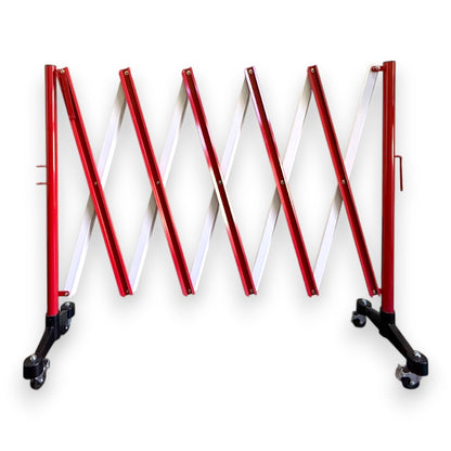 3m Expandable Safety Barrier – Red & White, Heavy-Duty Steel, Retractable Design