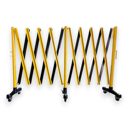 5m Expandable Safety Barrier – Black & Yellow, Indoor & Outdoor Use