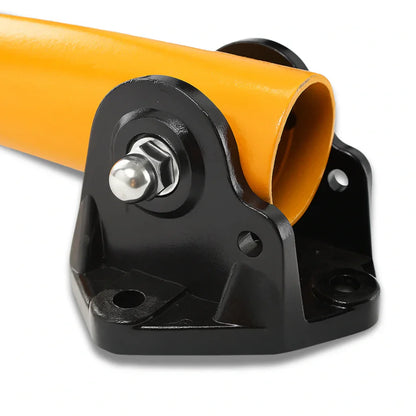 60mm Fold Down Parking Bollard – 610mm High Key Lock Yellow Bollard