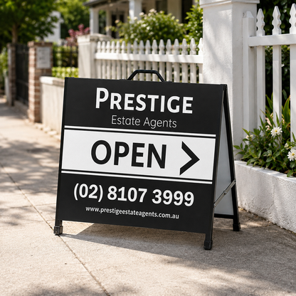 600 x 450mm Double-Sided Corflute A-Frame Sign