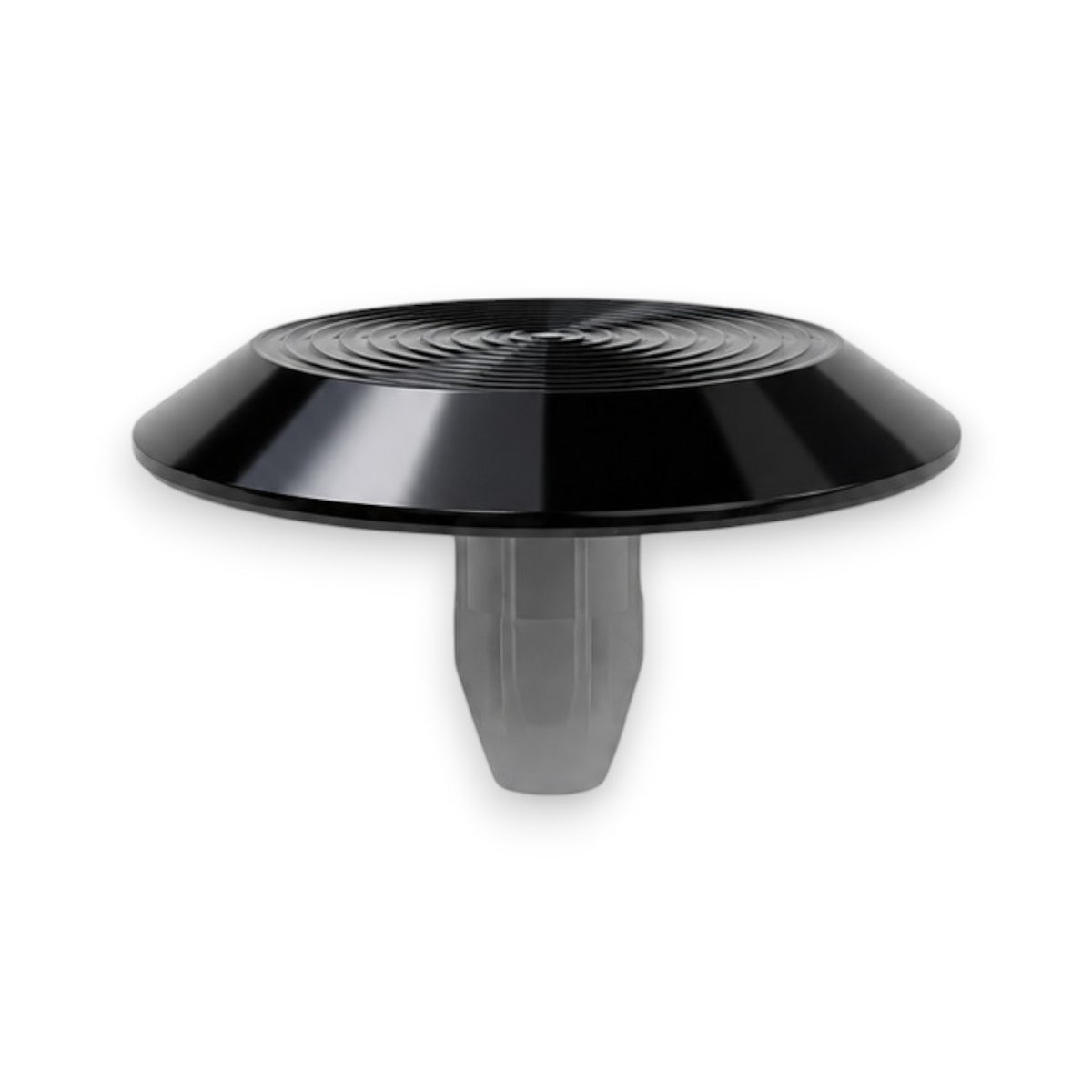 Black Stainless Steel Tactile Indicator Stud – Concentric Ring Design