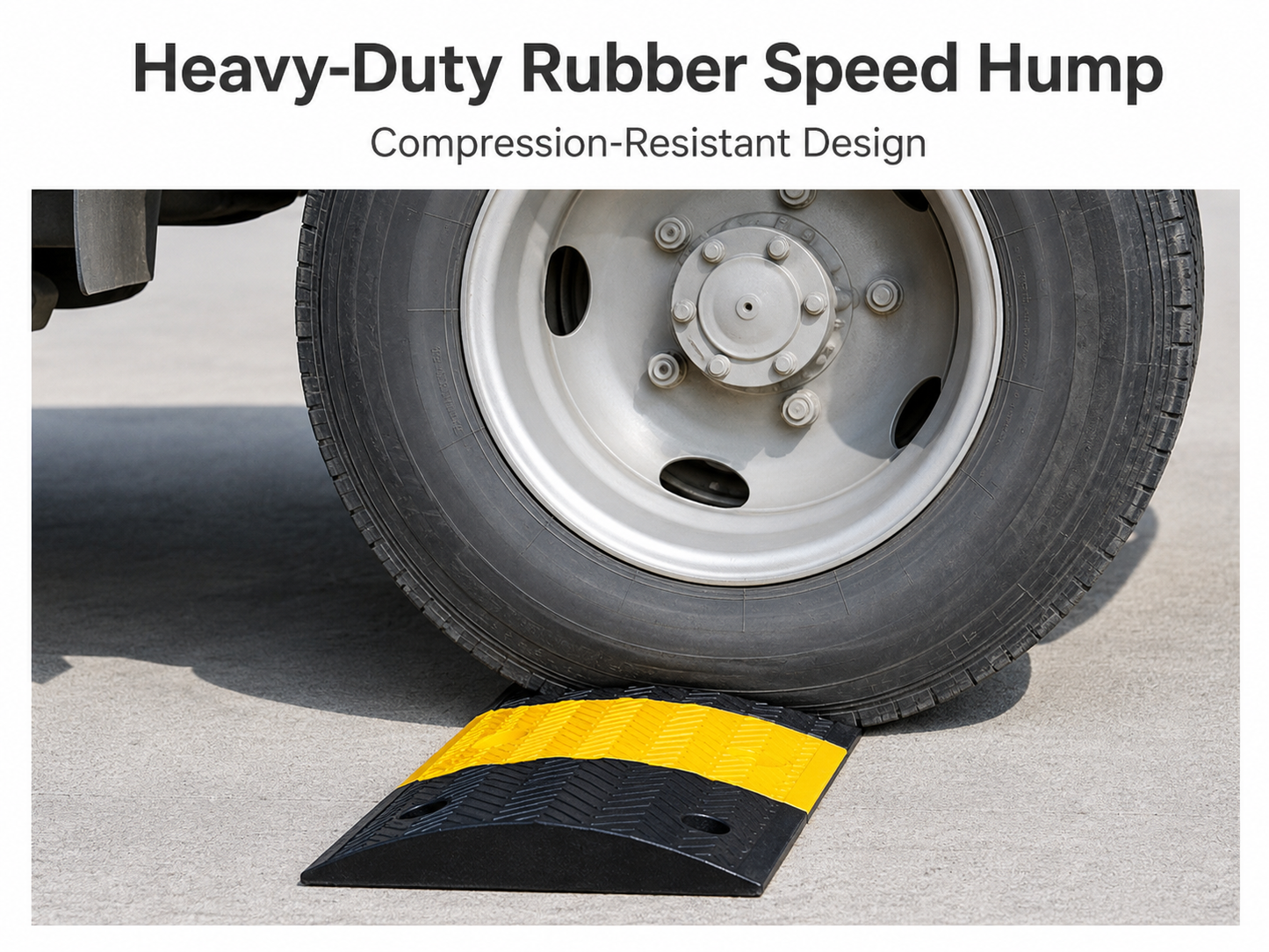 250mm Rubber Speed Hump Middle Section – 50mm High