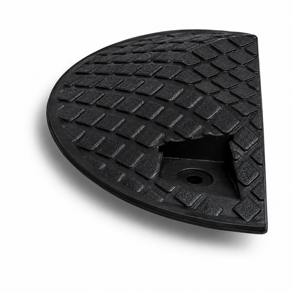 Plastic Speed Hump End Cap – Black/Yellow, 50mm High