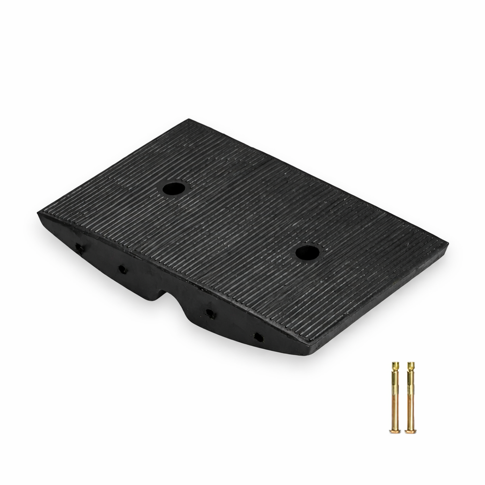 Rubber Driveway Gutter Ramp – Black Angle Section – Safety Elite