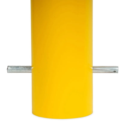 90mm In-Ground Bollard – 1200mm Yellow Steel Safety Bollard