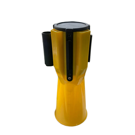Traffic Cone Topper Retractable Belt 3m – Yellow/Black Safety Barrier