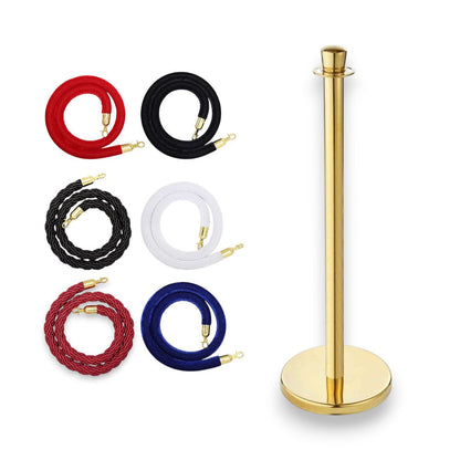 Stanchions Gold Rope Queue Barrier