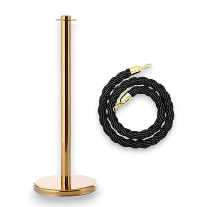 Gold Crowd Control Stanchion with Rope