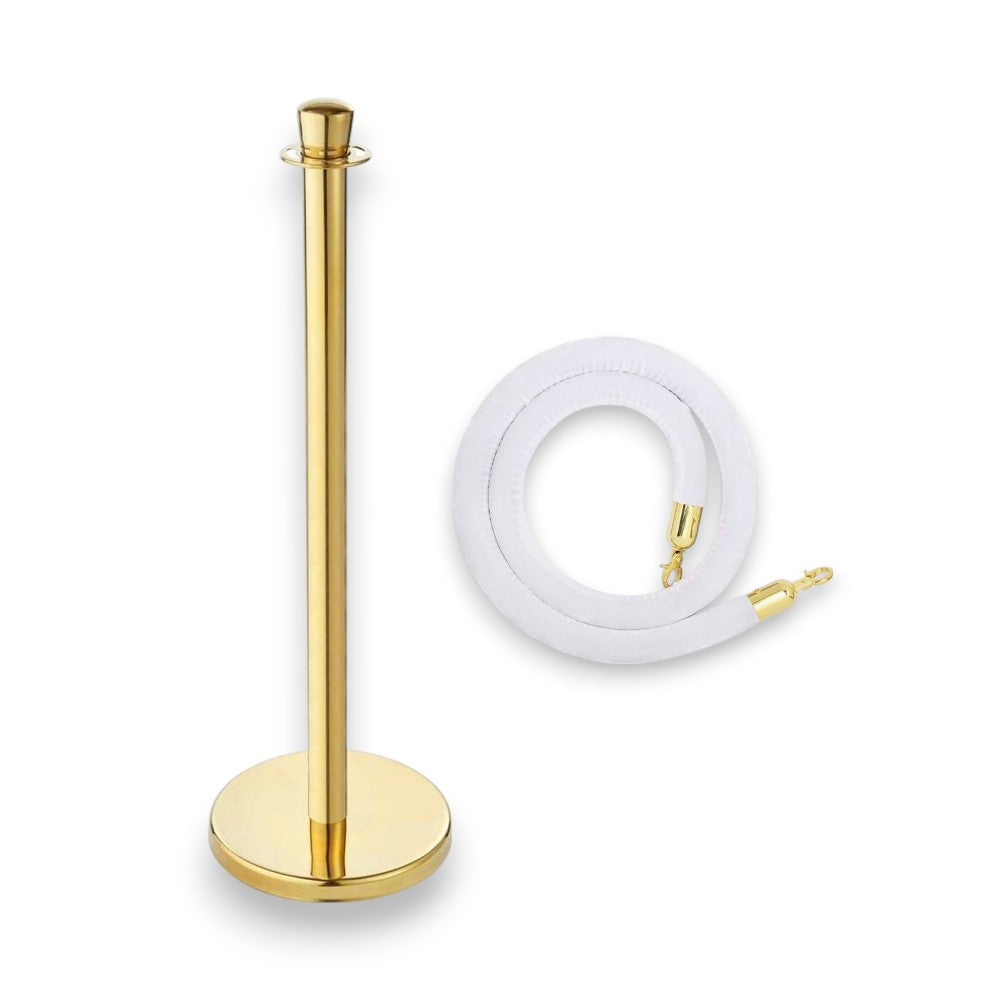 Stanchions Gold Rope Queue Barrier
