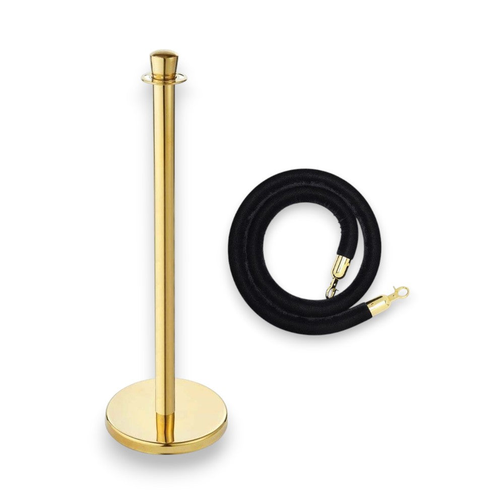 Stanchions Gold Rope Queue Barrier