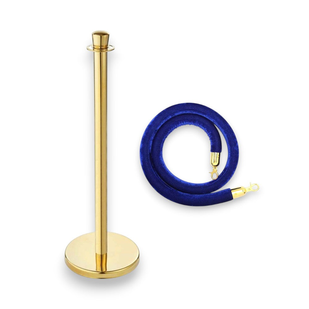 Stanchions Gold Rope Queue Barrier