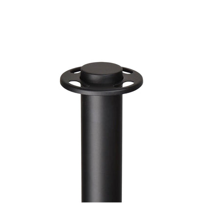 Black Stanchions Crowd Control Set of 3 Posts + 2 Red Ropes