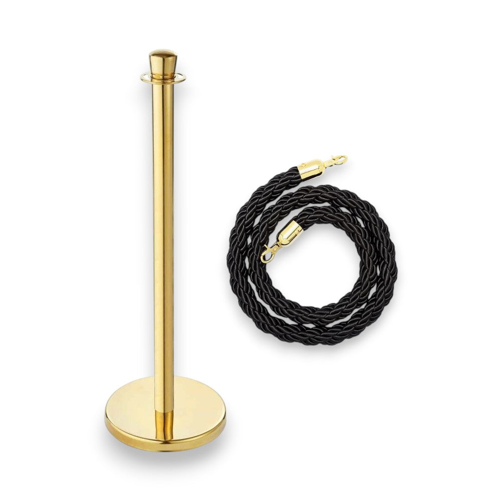 Stanchions Gold Rope Queue Barrier
