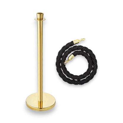 Stanchions Gold Rope Queue Barrier