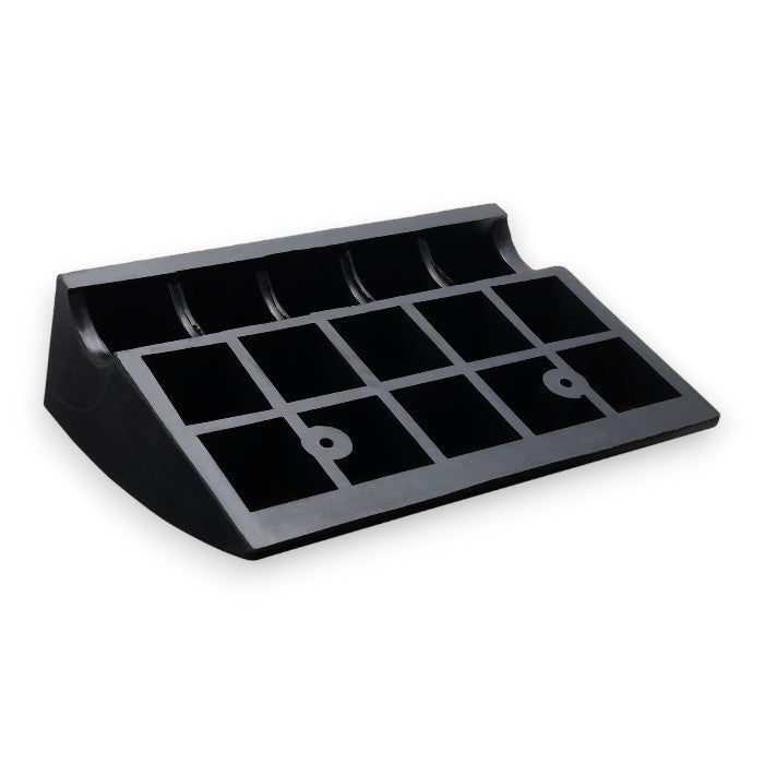 Rubber Kerb Ramp 105mm High-Vis Reflectors