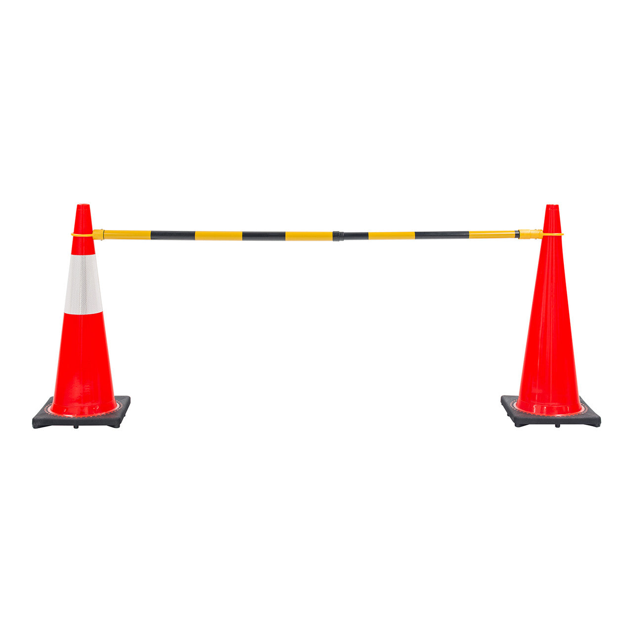 Retractable Traffic Cone Bar – Yellow/Black Extendable Safety Barrier