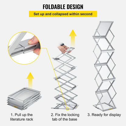 A4 Portable Literature Rack with Carrying Bag
