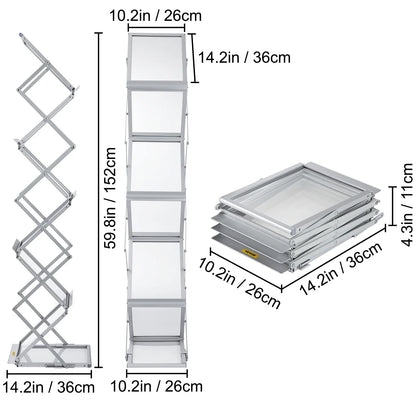 A4 Portable Literature Rack with Carrying Bag